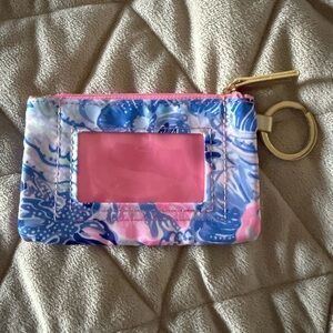 Lilly Pulitzer Floral ID Holder with Keyring